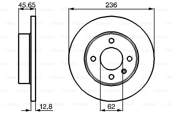 BOSCH 0 986 478 776 Brake Disc