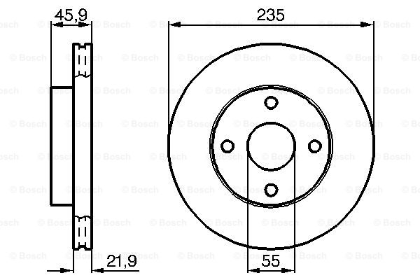 BOSCH 0 986 478 787 Discofreno-Discofreno-Ricambi Euro