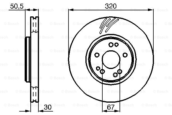 BOSCH 0 986 478 791 Brake Disc