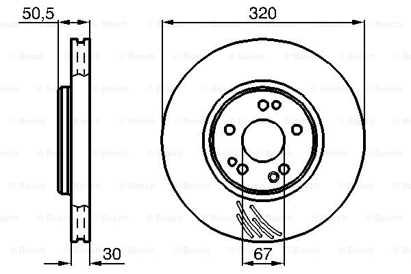 BOSCH 0 986 478 792 Brake Disc