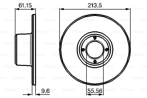 BOSCH 0 986 478 811 Discofreno-Discofreno-Ricambi Euro