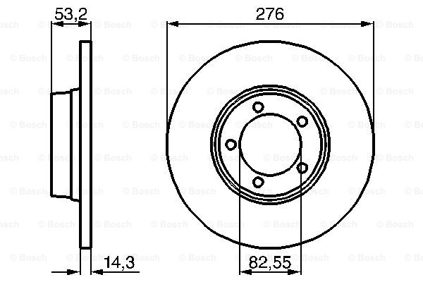 BOSCH 0 986 478 820 Discofreno-Discofreno-Ricambi Euro