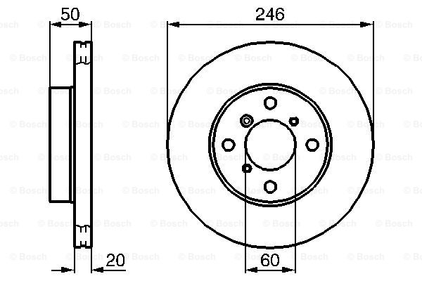 BOSCH 0 986 478 841 Discofreno-Discofreno-Ricambi Euro