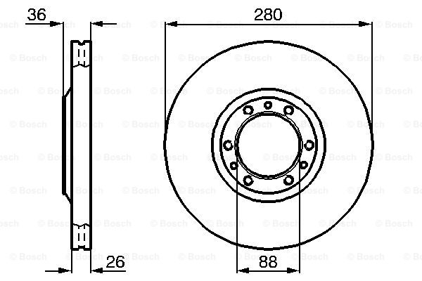 BOSCH 0 986 478 854 Discofreno-Discofreno-Ricambi Euro