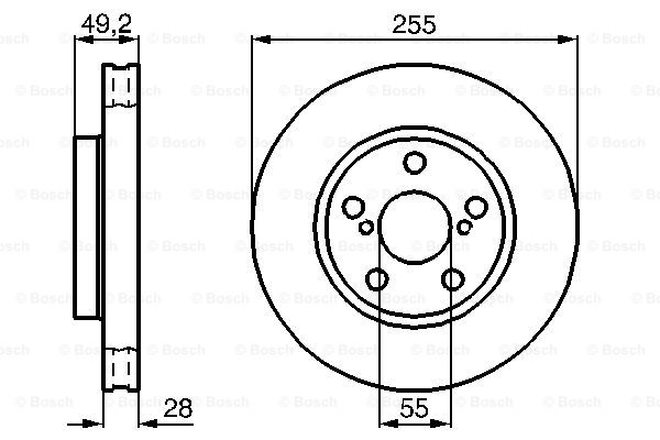 BOSCH 0 986 478 858 Discofreno-Discofreno-Ricambi Euro