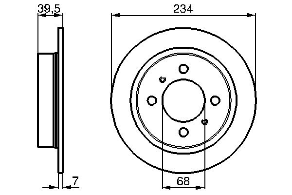 BOSCH 0 986 478 865 Bremsscheibe