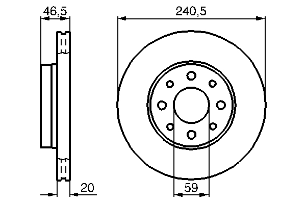 BOSCH 0 986 478 878 Bremsscheibe