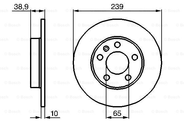 BOSCH 0 986 478 894 Discofreno-Discofreno-Ricambi Euro