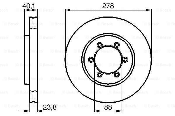 BOSCH 0 986 478 967 Discofreno-Discofreno-Ricambi Euro