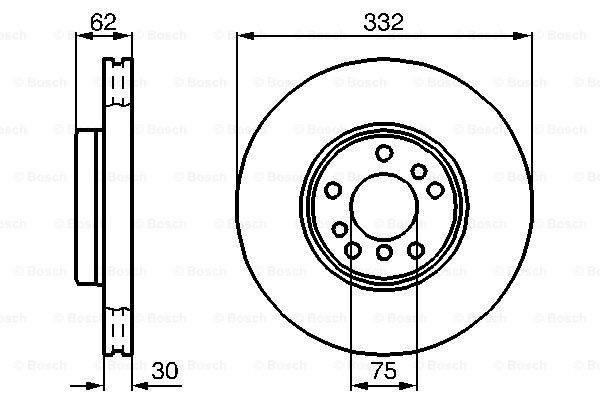 BOSCH 0 986 478 973 Brake Disc