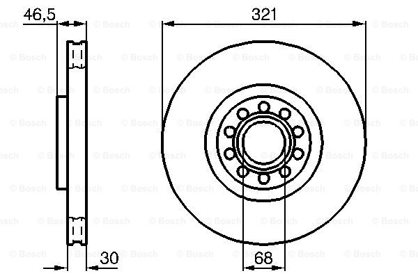 BOSCH 0 986 478 985 Discofreno-Discofreno-Ricambi Euro