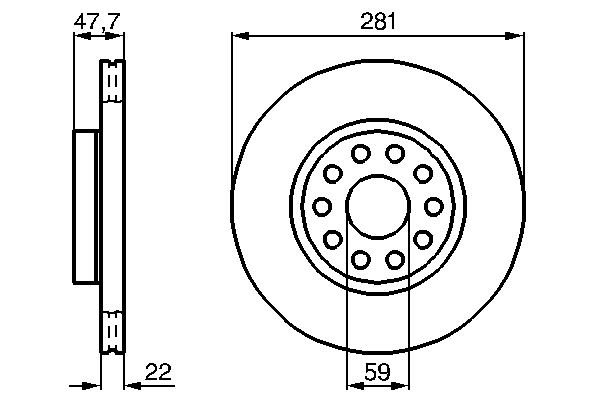 BOSCH 0 986 478 993 Bremsscheibe