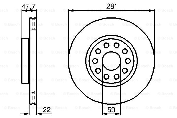 BOSCH 0 986 478 993 Brake Disc