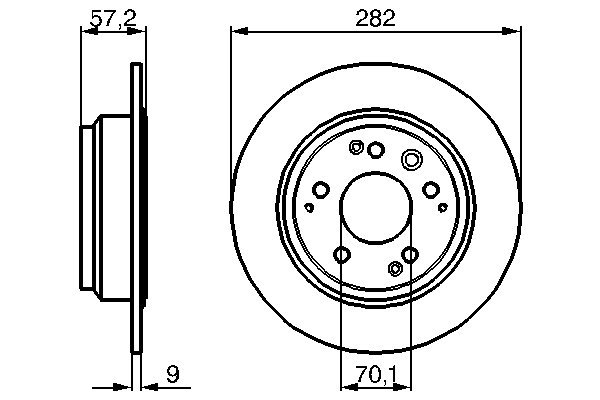 BOSCH 0 986 479 017 Bremsscheibe