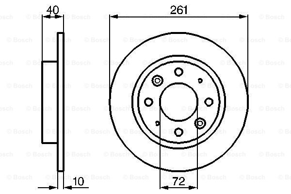 BOSCH 0 986 479 018 Discofreno-Discofreno-Ricambi Euro