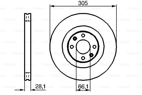 BOSCH 0 986 479 024 Discofreno-Discofreno-Ricambi Euro