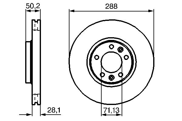 BOSCH 0 986 479 026 Bremsscheibe