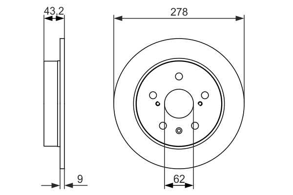 BOSCH 0 986 479 047 Disc frana