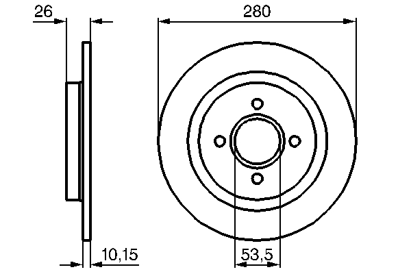 BOSCH 0 986 479 049 Bremsscheibe