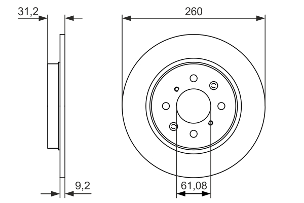 BOSCH 0 986 479 051 Discofreno-Discofreno-Ricambi Euro