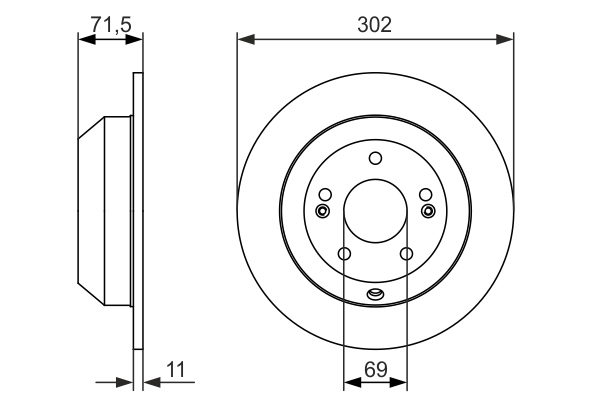 BOSCH 0 986 479 081 Disc frana