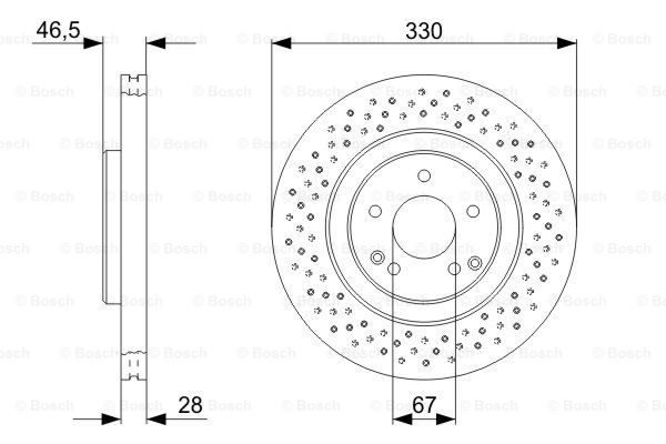 BOSCH 0 986 479 C76 Discofreno-Discofreno-Ricambi Euro