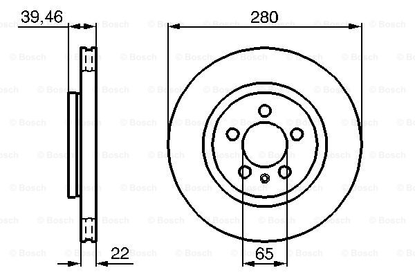 BOSCH 0 986 479 156 Discofreno-Discofreno-Ricambi Euro