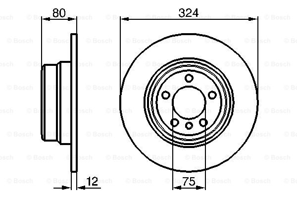 BOSCH 0 986 479 167 Discofreno-Discofreno-Ricambi Euro