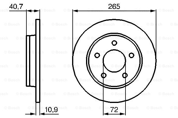 BOSCH 0 986 479 C77 Discofreno-Discofreno-Ricambi Euro