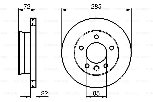 BOSCH 0 986 479 212 Discofreno-Discofreno-Ricambi Euro