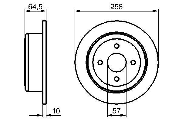 BOSCH 0 986 479 220 Bremsscheibe