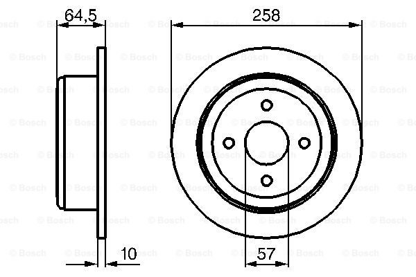 BOSCH 0 986 479 220 Brake Disc