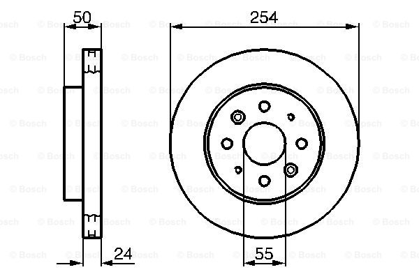 BOSCH 0 986 479 231 Discofreno-Discofreno-Ricambi Euro