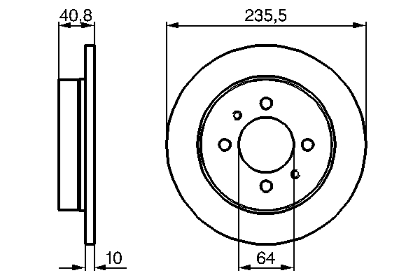 BOSCH 0 986 479 237 Bremsscheibe