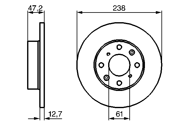 BOSCH 0 986 479 240 Bremsscheibe