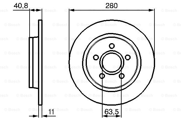 BOSCH 0 986 479 253 Brake Disc