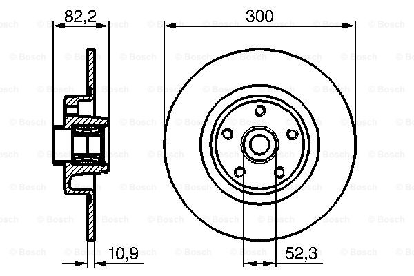 BOSCH 0 986 479 280 Discofreno-Discofreno-Ricambi Euro