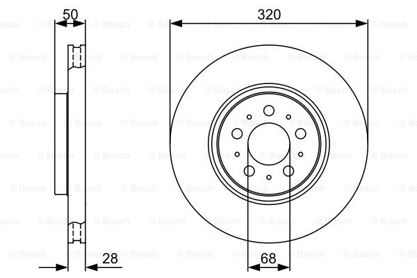 BOSCH 0 986 479 321 Discofreno-Discofreno-Ricambi Euro