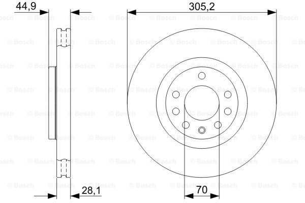 BOSCH 0 986 479 325 Discofreno-Discofreno-Ricambi Euro