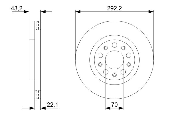 BOSCH 0 986 479 327 Bremsscheibe