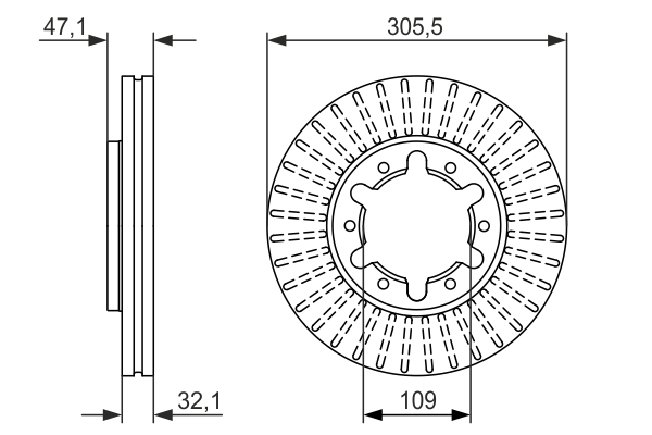 BOSCH 0 986 479 359 Discofreno-Discofreno-Ricambi Euro