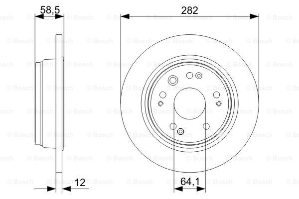 BOSCH 0 986 479 361 Discofreno-Discofreno-Ricambi Euro