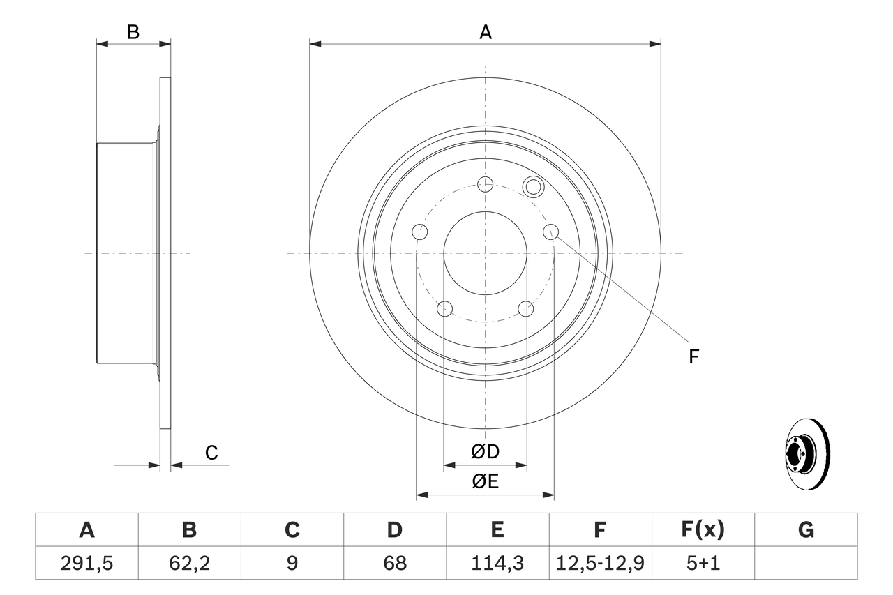 BOSCH 0 986 479 C60 Discofreno