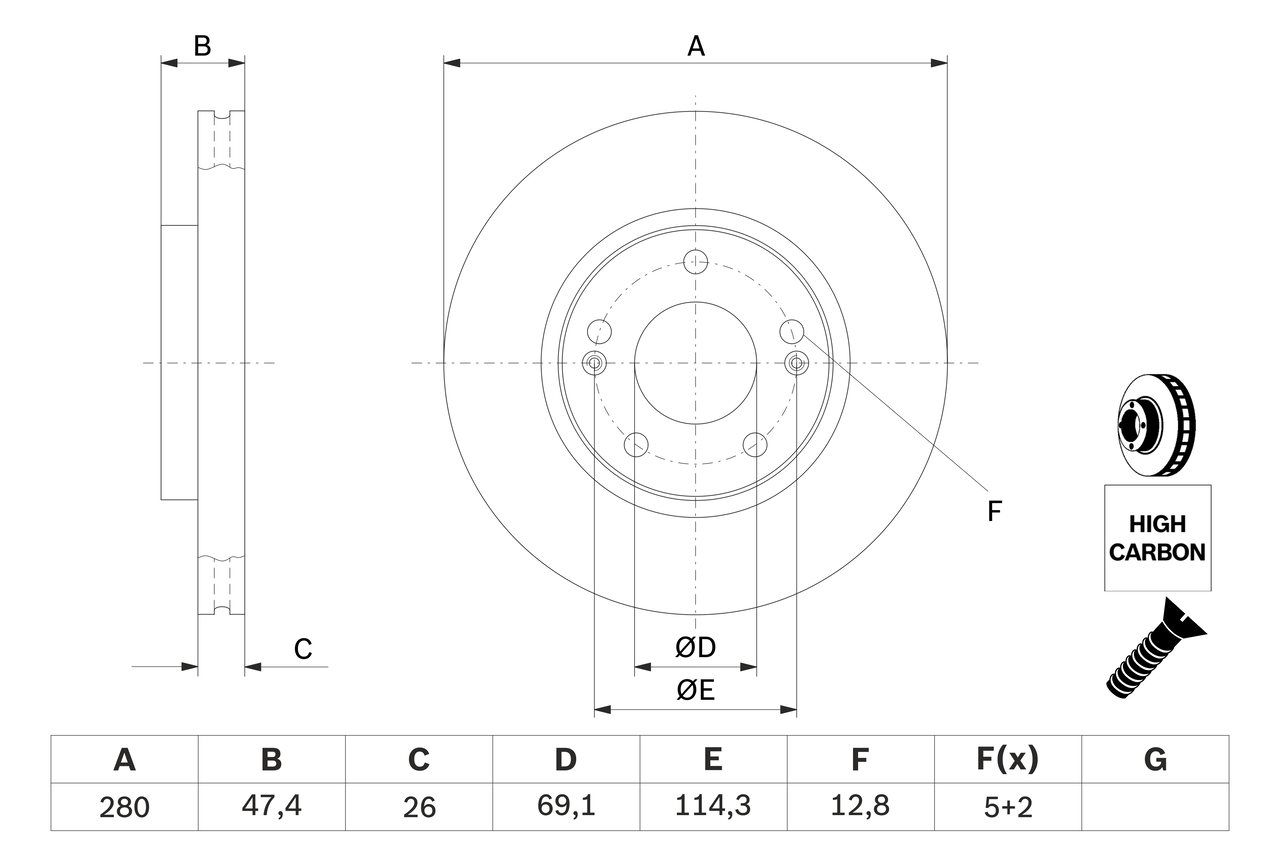 BOSCH 0 986 479 368 Disc frana