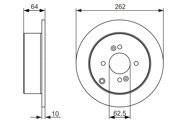 BOSCH 0 986 479 C08 Discofreno-Discofreno-Ricambi Euro