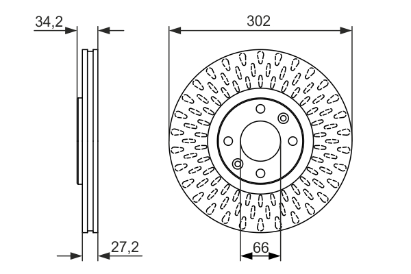 BOSCH 0 986 479 376 Brake Disc