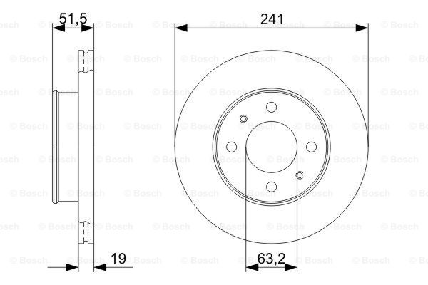 BOSCH 0 986 479 377 Discofreno-Discofreno-Ricambi Euro