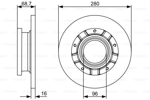 BOSCH 0 986 479 389 Brake Disc