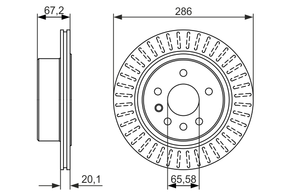 BOSCH 0 986 479 394 Discofreno-Discofreno-Ricambi Euro