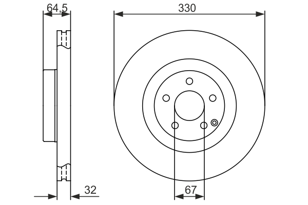 BOSCH 0 986 479 415 Discofreno-Discofreno-Ricambi Euro